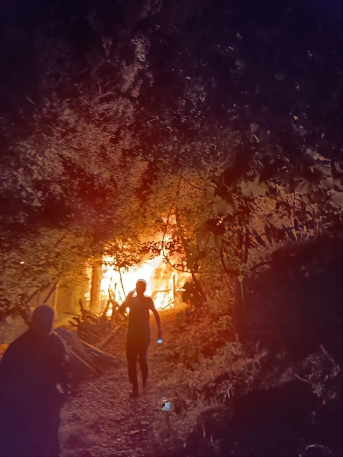 adanada yangin anne ve oglu yaralandi Fxmu9Pcn