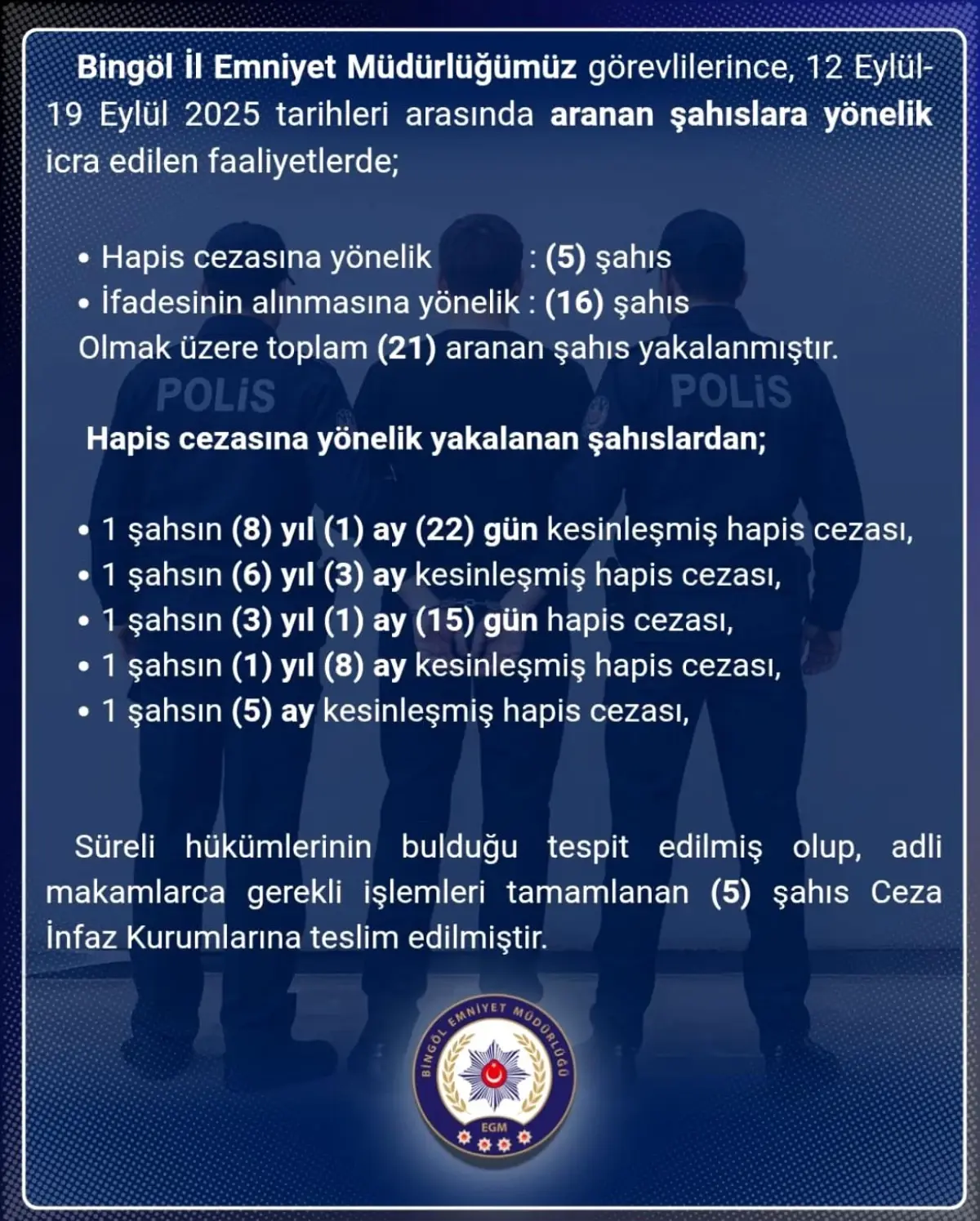 bingolde 21 supheli yakalandi kMr6JESp