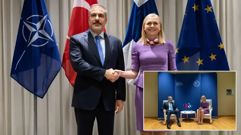 bakan fidan finlandiyada gazzeye insani yardimlarin girisi yetersiz BQNB2SGG.webp