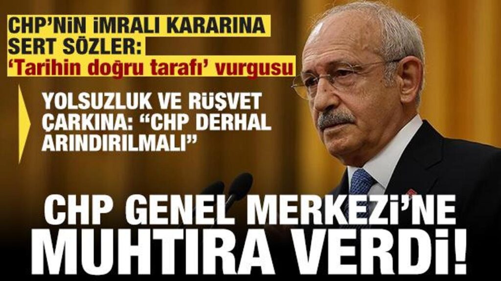 CHP’nin ‘İmralı’ kararına Kılıçdaroğlu’ndan tepki!