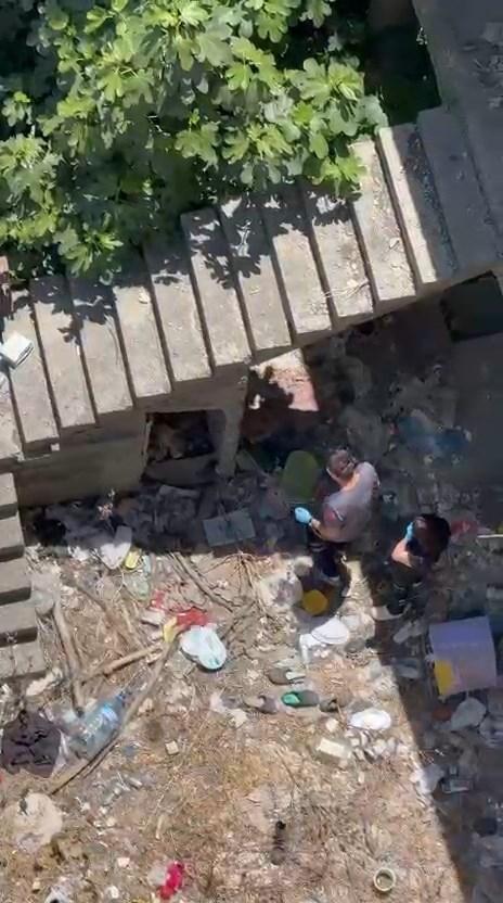 Kedisini ararken metruk binaya girdi! Erkek cesedi buldu